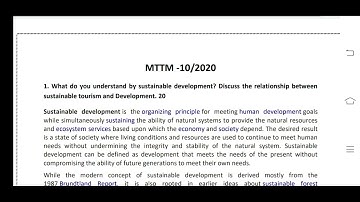 MTTM 10 Ignou Solved Assignment