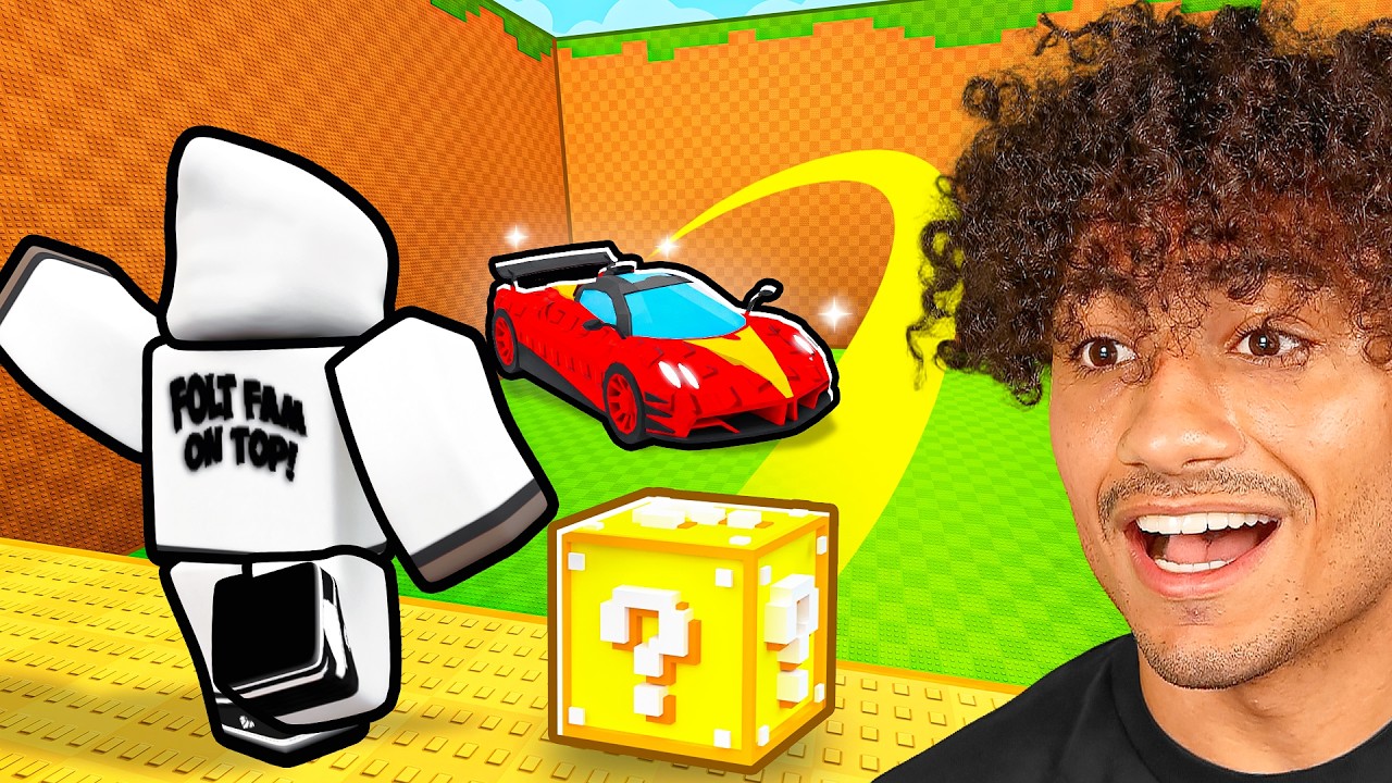 ROBLOX KICK A LUCKY BLOCK FOR CARS..