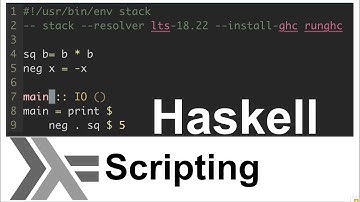 Haskell scripting and Vim syntax highlighting