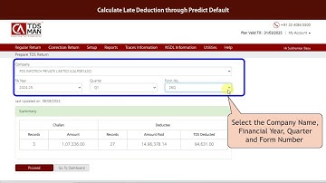 Calculate Late Deduction through Predict Default