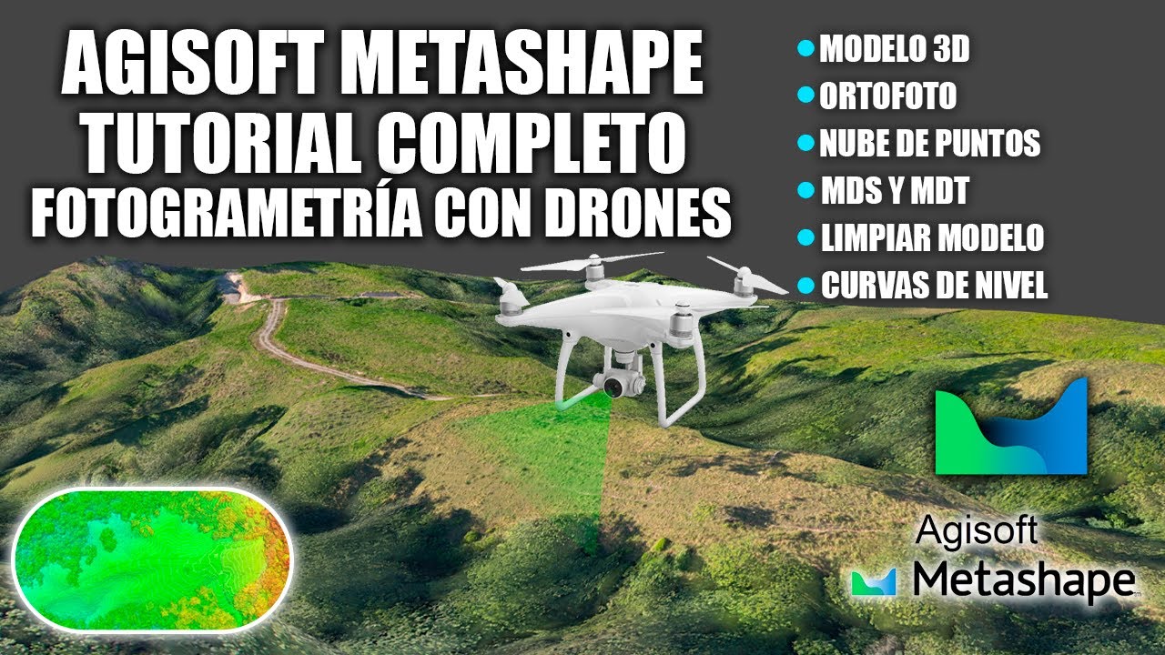 Agisoft Metashape - Procesado Completo para PRINCIPIANTES | Fotogrametría con Drones