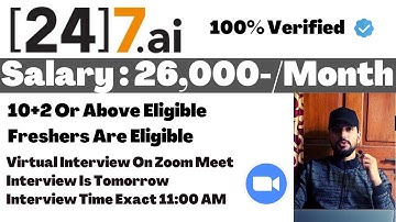 [24]7.ai Virtual Interview Tomorrow On Zoom Meeting App
