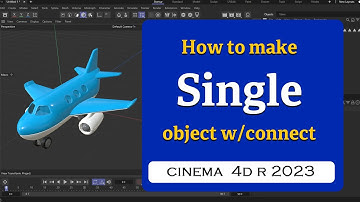 How to make a single object using Connect in Cinema 4D 2023  @MaxonVFX​