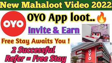 #oyo App Loot.🔥| OYO App Invite & Earn | Only 2 Successful Refer OYO App & Totally free Stay OyoRoom