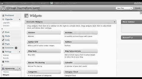Linking Twitter and Delicious to a Wordpress blog using widgets