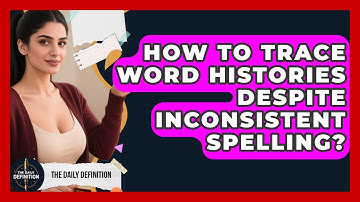How To Trace Word Histories Despite Inconsistent Spelling? - The Daily Definition