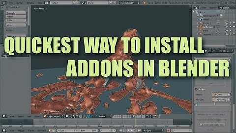 Quickest Way to Install Blender Addons