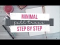 Bullet Journal | Easy Minimal Fall Trees Step by Step