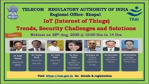 WEBINAR ON IoT –TRENDS, SECURITY CHALLENGES & SOLUTIONS