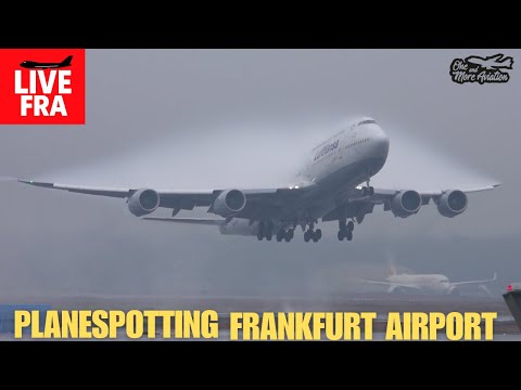 π΄Live Planespotting Frankfurt Airport Waterspray Action π¦π«