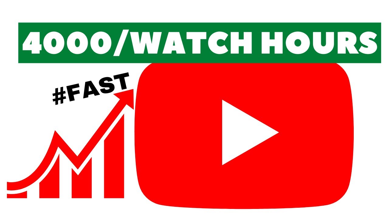 How to get 4000 watch hours YouTube
