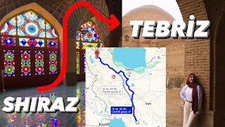 Şiraz'dan Tebriz'e 1305 Km Nasıl gittik? ŞİRAZ ve TEBRİZ'in En Güzel Yerleri / İRAN Gezi Vloğu 4