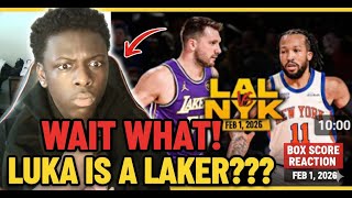 THE LAKERS?! 😱 Knicks vs Lakers Box Score Reaction