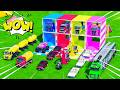 🌈 Transporting Colorful Cars 🚑 Police 🚓 Fire Truck 🚒 with Trucks 🚚 FS22