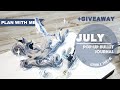 [PLAN WITH ME] Whale POP-UP Bullet Journal +Notebook Therapy GIVEAWAY|JULY 2021|POP-UP CARD TUTORIAL