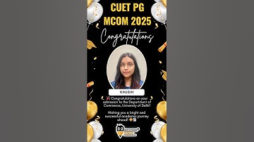 CUET PG M.Com 2026 | Selection Delhi University #srcc #mcom #delhiuniversity #cuetpg2026 #shorts