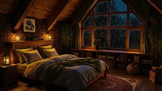 Heavy Rain Sounds For Better Sleep 🌧️ Gentle Piano Melodies For Deep Sleep & Relaxation