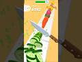 Vegetable and fruit cutting game #shorts #game