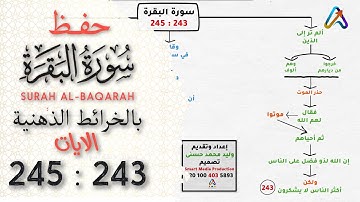 حفظ سورة البقرة | بالخرائط الذهنية | الايات 243 : 245 #حفظ_القرآن_الكريم