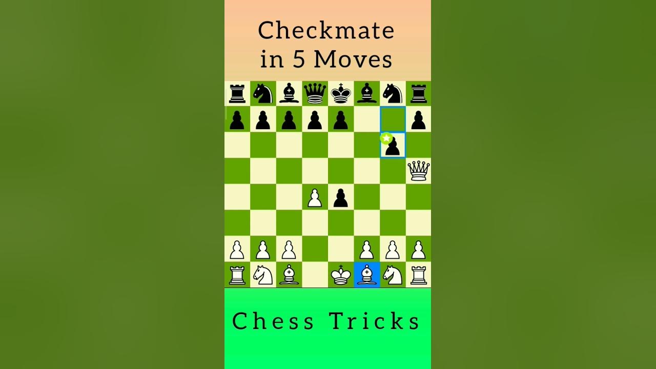 Checkmate in 5 Moves: Chess Tricks #shorts