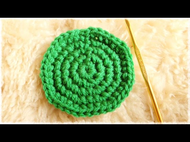円編み（8の倍数を5段）編み方【かぎ編み基礎】 crochet circle