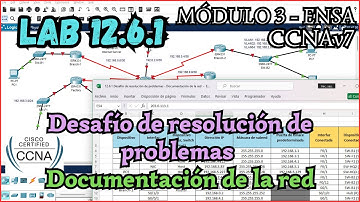 12.6.1 Packet tracer - Desafío de resolución de problemas – Documentación de la red (Resolucion)