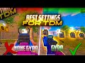 🔥Best Settings For TDM Players In PUBG Mobile 2023 #pubgmobile #pubg #bgmi #buston @Meww2