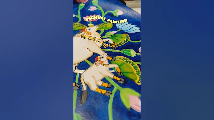 pichwai cow painting 🐄  Indian Traditional art #shorts