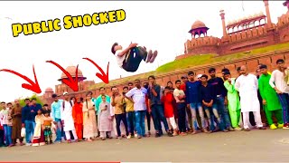 Amazing flips reaction in Delhi Red Fort