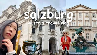 Travel vlog - Salzburg winter trip ❄️ holiday markets 🎁, austrian food, beautiful churches 🇦🇹 Austria travel vlog