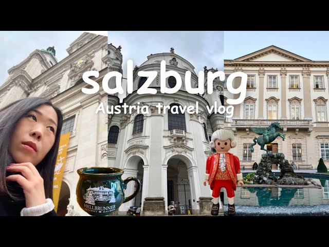 Travel vlog - Salzburg winter trip ❄️ holiday markets 🎁, austrian food, beautiful churches 🇦🇹 Austria travel vlog