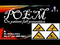 Poem recitation  patient fall prevention  by a nurse