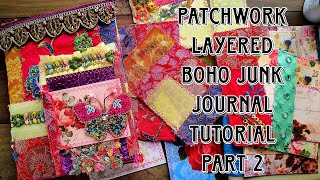 Part 2: How to decorate the inserts, inside cover and signature | patchwork pockets | boho needs