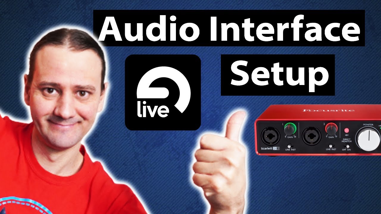 how to set up audio interface and mic in ableton