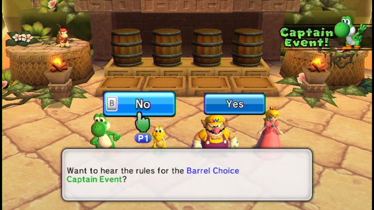 Mario Party 9 #6 DK's Jungle Ruins (Yoshi Vs Koopa Vs Wario Vs Peach)