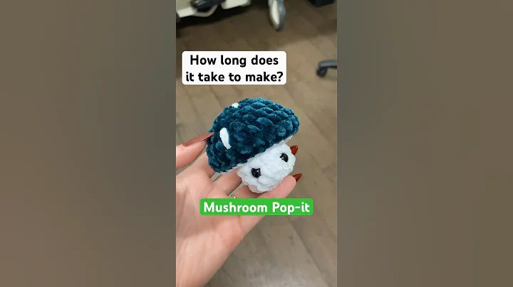 How fast can I crochet a mushy pop it?🤔 #crochet #amigurumi #popit #fidget