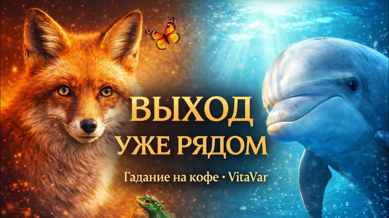 ☕ Этот знак появляется, когда судьба готовит выход из сложной ситуации 🦊🐬 | Гадание на кофе #таро