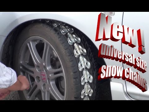 Universal size snow chains for all vehicles