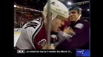 Mighty Ducks - Avalanche rough stuff 12/22/98