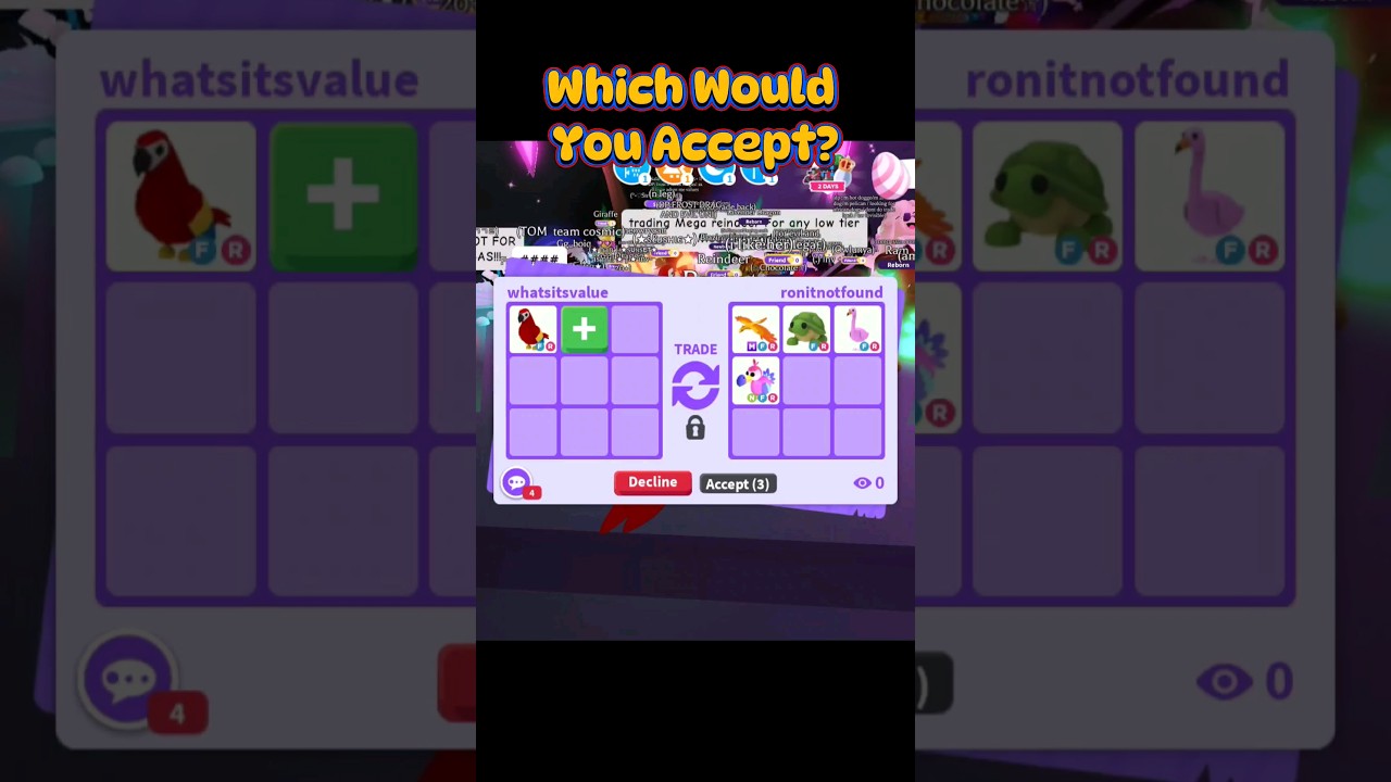 Trading My FR Parrot In Adopt Me