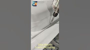 Five-axis CNC machine cutting product live video