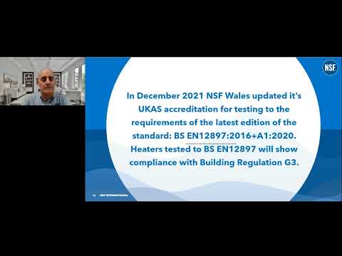 Webinar: Testing Against UK Building Regulation G3 BS EN 12897 @NSFLiveSafer