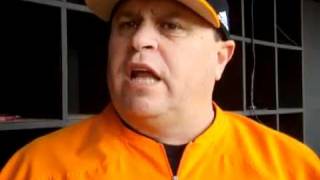 Dave Serrano on first day of practice for Vols baseball
