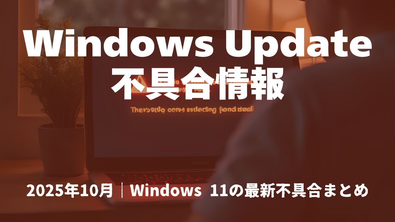 2025年10月版】Windows 11 25H2/24H2の不具合まとめ｜最新アップデート