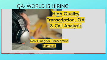 QA WORLD TRANSCRIPTION AUDIO TESTS ANSWERS 2019