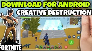 FORTCRAFT MOBILE DOWNLOAD | Similar Game Fortnight For Android | Download Creative Destruction. screenshot 1