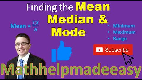 Finding the Mean, Median and Mode in Statistics Video | Mathhelpmadeeasy