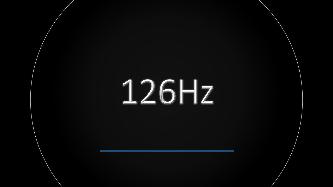 126Hz BASS Frequency BURP (Test Tone)