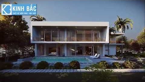 Thiết kế biệt thự hiện đại có bể bơi tại Hải Dương