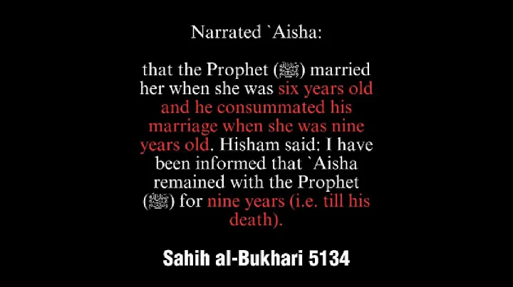 Ending Debate on the Age of Aisha RA